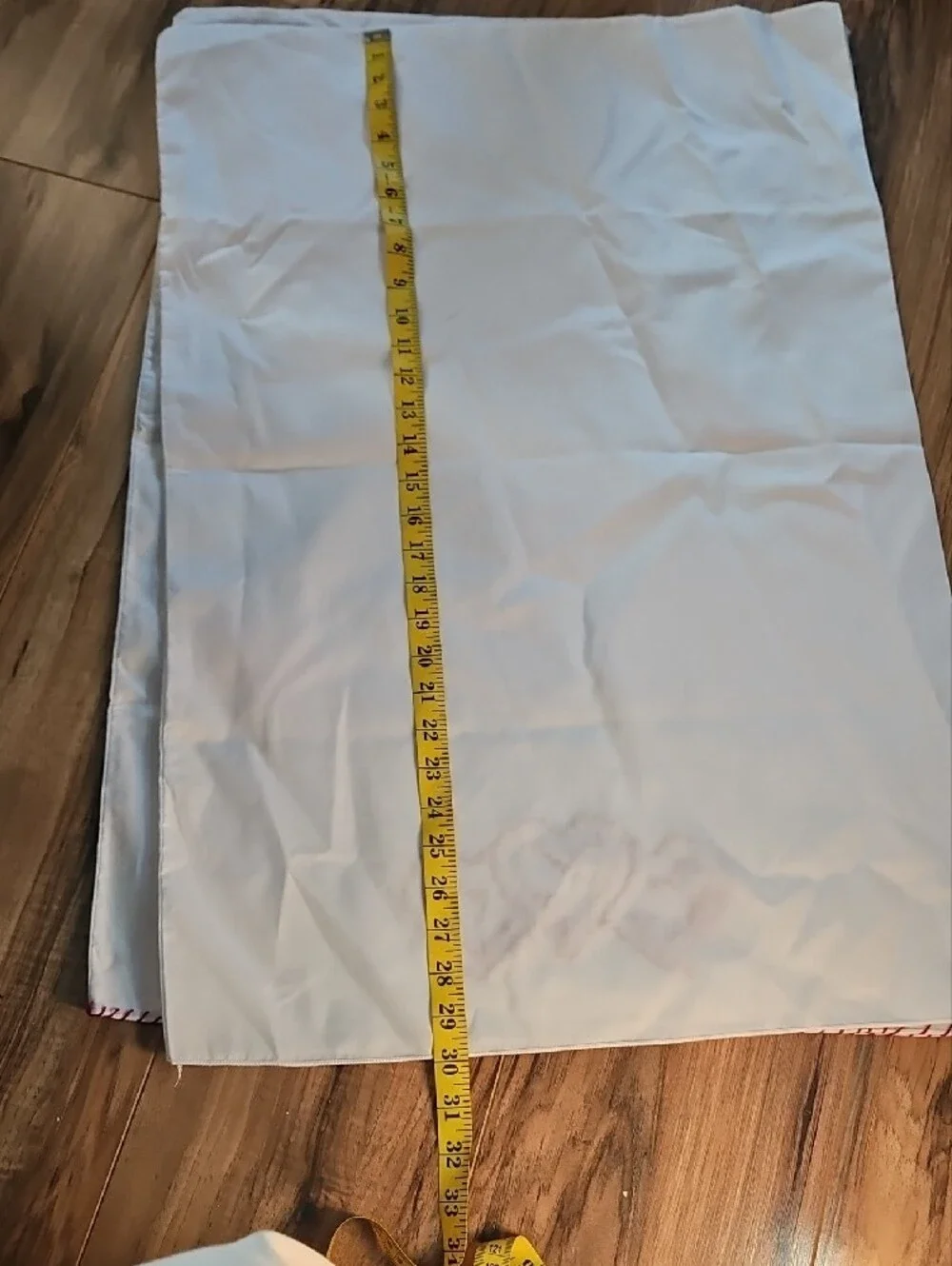 Hand Crafted White Pillowcases with Red Heart Embroidered Stitching